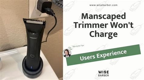 manscaped trimmer wont turn on|Manscaped Fully Charged But Not Working (Fixed)